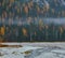 Alpine autumn landscape in the Dolomites, Italy