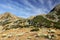 Alpine autumnal landscape in National Park Retezat