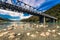 Alpine bridge in New Zealand