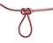 Alpine butterfly knot harness loop tied on rope