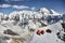 Alpine camp in the Pamir mountains