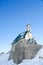 Alpine Chapel Against a Deep Blue Sky II