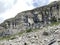 Alpine climbing rocks between the alpine lakes Melchsee or Melch lake and Tannensee or Tannen lake in the Uri Alps massif