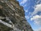 Alpine climbing rocks between the alpine lakes Melchsee or Melch lake and Tannensee or Tannen lake in the Uri Alps massif