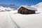 Alpine cottage in Dolomites mountains, Italy