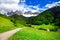 Alpine countryside- Dolomites mountains
