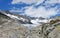 Alpine Furka glacier overview