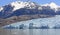 Alpine Glacier Coming Down from the Mountians