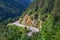 Alpine highway in France.