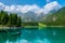Alpine lake Di Laghi Fusine