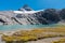 The alpine lake Goletta under the peak called Granta Parey in the valley of Rhemes Aosta Valley, Italy