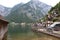 Alpine lake in halstatt Austria