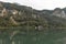 Alpine lake Mondsee autumn landscape, Austria