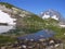 Alpine lake. Mountain view