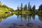 Alpine Lake on Naches Peak Loop Trail in Mt Rainier NP