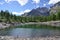 Alpine lake panorama