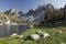 Alpine lake in Sierra Nevada