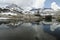 Alpine lake in Sierra Nevada mountains, California