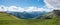 Alpine landscape with pasture, hiking from Gotschna to Parsenn mountain