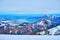 Alpine landscape with Traunsee lake, Ebensee, Salzkammergut, Austria