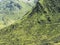 Alpine massif, beautiful Alpine canyon in Austria. Alpine Gastein Valley in summer.