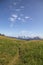 Alpine meadows, Mt. Shuksan and blue skies near Glacier, WA, USA