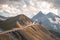 Alpine mountain landscape in autumn. Grossglockner High Alpine Road. Austria.