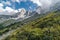 Alpine mountain landscape of Bregaglia, Switzerland