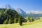 Alpine mountain landscape in Italy Dolomites