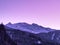Alpine mountain landscapes in dusk colours, Gries, Austria
