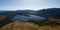 Alpine mountain panorama of Lake Rotoiti from Mount Robert Trail in Saint Arnaud Nelson Lakes National Park New Zealand