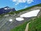 Alpine mountain peak Naafkopf in the Ratikon RÃ¤tikon or Raetikon border alpine mountain massif - Malbun, Liechtenstein