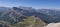 Alpine Panorama Dolomites Summer beautiful background Rock
