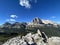 Alpine Panorama Dolomites Summer beautiful background Rock