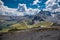 Alpine panorama and view of the Edelweisspitze mountain