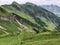 Alpine pastures and grasslands in the Sihltal valley and by the artifical Lake Sihlsee, Studen - Canton of Schwyz, Switzerland