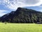 Alpine pastures and grasslands in the Sihltal valley and by the artifical Lake Sihlsee, Studen - Canton of Schwyz, Switzerland