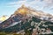 Alpine peak in swiss highland near Interlaken