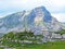 Alpine peaks Chli Haupt Murmelchopf and Haupt or BrÃ¼nighaupt Bruenighaupt oder Brunighaupt in the Uri Alps mountain massif