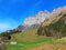 Alpine peaks NÃ¤geliberg Naegeliberg or Nageliberg, SchÃ¤ren Schaeren or Scharen and Wart in the Churfirsten mountain range