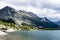 Alpine scenery in Many Glacier area of Glacier National Park