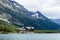 Alpine scenery in Many Glacier area of Glacier National Park