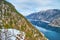 Alpine scenery from Salzberg mountain viewpoint, Hallstatt, Salzkammergut, Austria