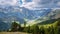 Alpine scenery surrounding the Austrian village of Nauders