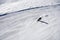 Alpine skier from above