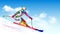 Alpine skiing athlete