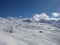 Alpine snowy mountains in winter, ski resort
