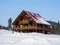 Alpine style house. Ski resort Mountain Salanga