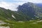 Alpine terrain on Mount Karamatsu, Japan Alps