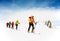 Alpine touring skiers